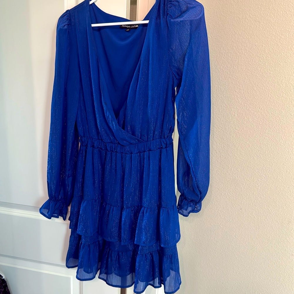 Blue cocktail dress